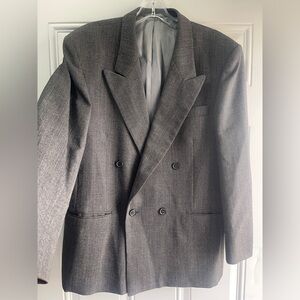 Vintage Christopher Barnes 100% Pure Virgin Wool Double-Breasted size 40